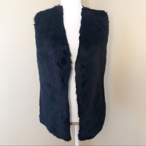 Studio JPR NWT Faux Fur Front Black Vest - XLP